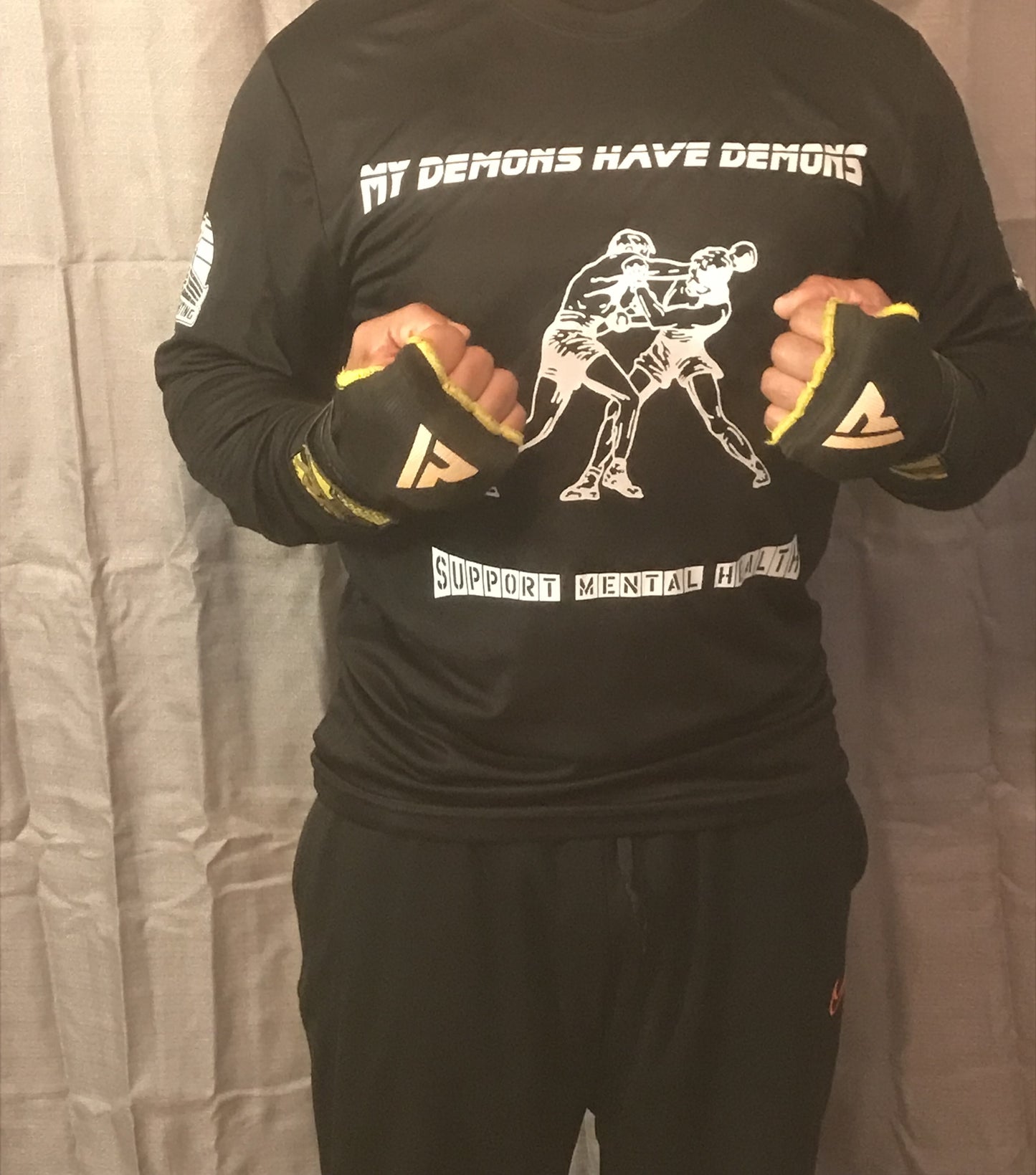 Support mental health ...... My Demons have demons long sleeve shirt 我的惡魔有惡魔