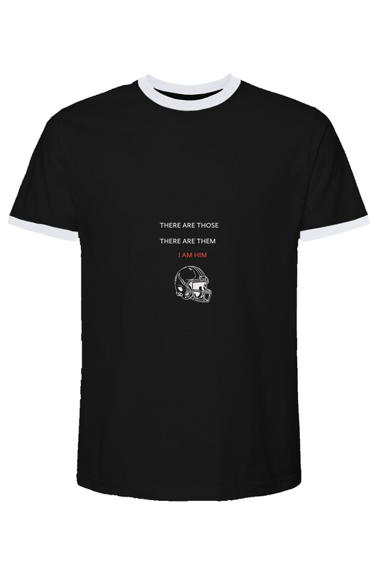 White Ringer Tee football 